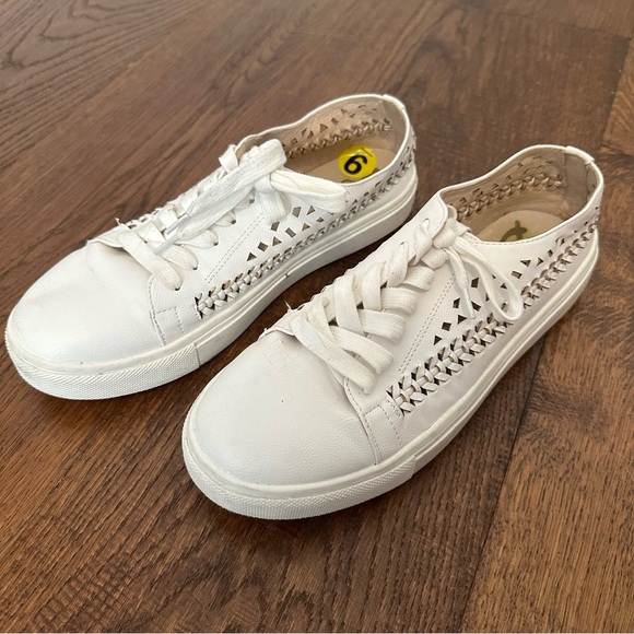 Sam Edelman Raina Leather Sneaker Size 9 M - Picture 1 of 7